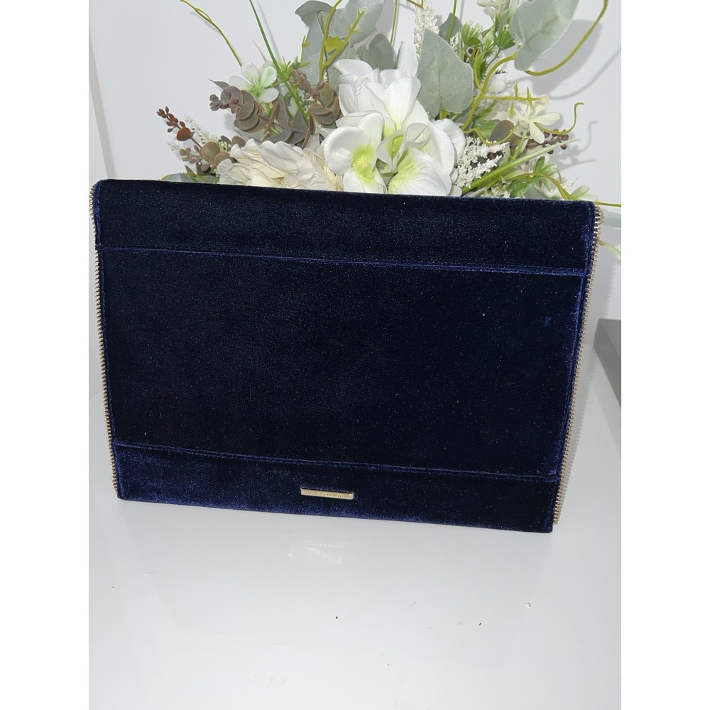 (…5)Rebecca Minkoff envelope clutch Blue zipper trim - Picture 7 of 8
